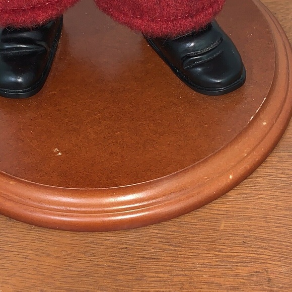 COPY - Vintage Holiday CHRISTMAS CAROLER BOY Child Figure Wood Base Porcelain F…